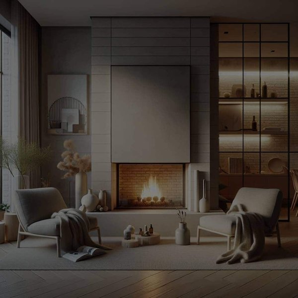 How Can You Integrate a Cozy Scandinavian-Style Fireplace in a Modern Apartment?